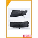 İn3dex Uv Korumalı Oto Güneşlik Şemsiye Ön Cam 5 Model Uyumlu - Standart - Açık Sarı