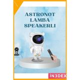 İn3dex Uzaktan Kumandalı Astronot Projeksiyon Lambası Yıldız ve Ay Efektli - Mat Siyah