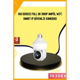 İn3dex Wi-Fi Ampul Tipi Güvenlik Kamerası 1080P Full Hd Gece Görüş - Standart