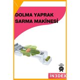 İn3dex Yaprak Sarma Aparatı Pratik Hızlı Sarma Makinesi Tepsi Tepsi - Standart - Ahşap - Siyah