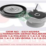 İna 534013830 Golf 4-Bora-Polo-Cordoba-Fabia-A3 1.4-1.6 16V AH Kütüklü Alternatör Gergi Rulmanı