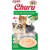 Inaba Churu Cream Ton Balıklı Tavuklu Kedi Ödül Kreması 4x14 gr