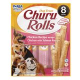 Inaba Churu Rolls Sticks Tavuk Sargılı Somonlu 12x8 gr Köpek Ödül Maması
