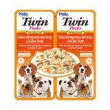 Inaba Churu Twin Packs Tavuklu Sebzeli ve Biftekli 2x40 gr Köpek Çorbası