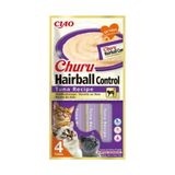 Inaba Ciao Churu Hairball Tüy Yumağı Kontrollü Ton Balıklı 4x14 gr Ödül Maması