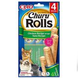 Inaba Ciao Churu Rolls Tavuk Sargılı Ton Balıklı 4x10 gr Kedi Ödül Maması