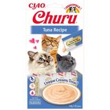 Inaba Ciao Kedi Ödül Maması Paketi, Churu Püresi, Ton Balığı Tarifi, 4X14G'LIK - ciao churu püre ödül maması