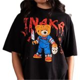 Inaka Grafik Unisex T-Shirts MODEL53 - Siyah - XL