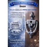 İnan Çelik Kapı Tokmağı Taktak Uyumlu Tak Tak Krom Parlak Pirinç