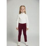 İnan Kids Kız Çocuk Fitilli Kadife Tayt - Bordo Rahat Kışlık Esnek Leggings - 4 Yaş