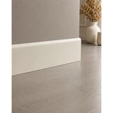 İnan Yapı Laminant Parke Düz Model Süpürgelik Lake Beyaz F501 8 cm MDF Kalınlık 10mm