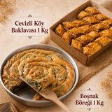 İnanç Fırın Inanç Fırın Cevizli Köy Baklavası 1 kg + Peynirli Boşnak Böreği 1 kg - 2 kg