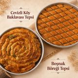 İnanç Fırın Inanç Fırın Cevizli Köy Baklavası Tepsi + Kıymalı Patatesli Boşnak Böreği Tepsi - 4,8 kg