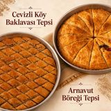 İnanç Fırın Inanç Fırın Cevizli Köy Baklavası Tepsi + Pırasalı Arnavut Böreği Tepsi - 3,8 kg