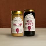 İnanç Fırın Tahin & Üzüm Pekmezi Paketi – 500 gr Tahin + 600 gr Kara Üzüm Pekmezi - 1 Adet