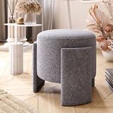 Inarch Ash 3 Ayaklı Minimalist Puf, Oturma Odası, Antre Puf Gri