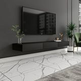 Inarch Avalon Duvara Monte Tv Sehpası – 140 Cm, Modern Minimal Tasarım, 4 Renk Seçeneği Ile Şık Ve Fonksiyonel Tv Ünitesi, Antrasit Beyaz