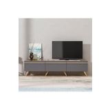 Inarch Dızayn Amsterdam Style Alt Modul Tv Unitesi Antrasit/Ciragan