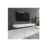 İNARCH DİZAYN Avalon Duvara Monte TV Sehpası 140 cm, Modern Minimal Tasarım, Tv Ünitesi, Ev-Ofis Beyaz
