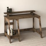 İnarch Dizayn Country Ergonomik Çalışma Masası, Modern Bilgisayar Masası - Antik Ceviz - Çam - 120 x 60 cm