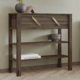 İnarch Dizayn Inarch Dizayn Henric 90 cm Tek Kapaklı Modern Dresuar – Raflı Konsol & Antre Dolabı - Ceviz
