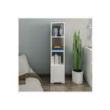 Inarch Dizayn Kuzey 4 Raflı, Kapaklı Minimal Kitaplık Beyaz