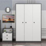 Inarch Dızayn Life Gardirop Beyaz/Antrasit