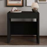 İnarch Dizayn Nivo Modüler Açılır Yemek Masası – Modern Dresuar & Çok Amaçlı Masa,Kapalı 44 Cm - Açık 116 Cm Ahşap Siyah