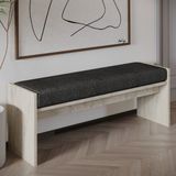 İnarch Dizayn Pearl Bench – Modern Tasarım Antre, Mutfak, Yatak Odası, Balkon Oturma Bankı, Kolay Kurulum, Traverten Desen - Bej