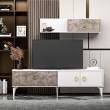 Inarch Dızayn Zumrut T0019 Tv Unitesi Gordion Mermer/Beyaz Takim