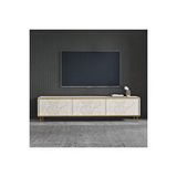 Inarch İmaj Tv Ünitesi, Tv Sehpası Traverten/gold, Ev-ofis Bej