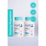 Inatura 2'li 90 Kapsül Moni Daylong Magnesium Magnezyum Bisglisinat, Magnezyum Sitrat, B6 Vitamini, Piperin - 2 Kutu