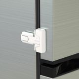 Inaya Buzdolabı Kilidi Bebek Kanıtı, Tek Kapılı Buzdolabı ve Dondurucu için Buzdolabı Kilidi, Maksimum 0,63 "(16mm) Sızdırmazlık Şeridi, Kapıyı Kapatırken Otomatik Olarak Kilitleyin, Alet Gerektirmez