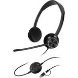 Inbertec C25DM Duo Çağrı Merkezi Kulaklığı - Siyah