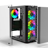 INCA EMPOUSA PREMIUM COMPUTER CASE EMG-15XB 1x 120/140mm fan yuvası Üst PSU: 2x 120 mm fan yuvası Sac kalınlığı: 0,8 mm Anakart desteği: ATX, Micro-ATX, Mini-ITX Kasa 1x USB3.0 | 2x USB2.0