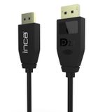 Inca IDPD-40 Displayport to Displayport 2.1 16K @60Hz (15360x8460 ) 8k@120Hz 4K@240Hz 54 Gbps Kablo-1.2m