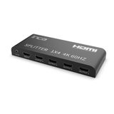 Inca IHSK-460 Hdmı Splitter 1 İn 4 Out 4K@60Hz Switch 3840x2160/60Hz 3D Video Formatı Destekler HDMI 2.0 Versiyon Giriş/Çıkış Kablo Mesafesi (1080p)10m, 4K çözünürlük 8m AWG26 HDMI standart kablo