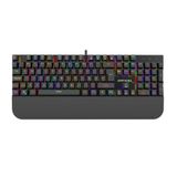 Inca IKG-443 RGB Red Switch Mekanik Oyuncu Klavye, 18 RGB Modu, Türkçe Tuş Dizilimi, Mıknatıslı Bilek Desteği, Anti-Ghosting, Yazılım Destekli, 50M Tıklama, USB, 1.5m Kablo