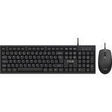 Inca IMK-376T Kablolu Türkçe Q Klavye Mouse Seti | 105 Tuş Ergonomik Tasarım USB 2.0 10 Milyon Tuş Ömrü - Siyah