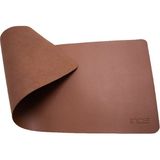 Inca IMP-025 Suni Deri Masa Matı Mousepad | 70X30 cm Su Geçirmez Kaymaz Taban - Kahverengi
