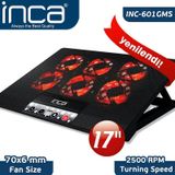 Inca INC-601GMS 7 17 6 Fanlı 2xUSB 6 Kademeli Notebook Fanı