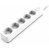 Inca IPW-44GB3 5 port Akım Korumalı Led Tuşlu Priz 3M - Beyaz