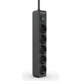 Inca IPW-44SY 5 port Akım Korumalı Led Tuşlu Priz 1.5M - Siyah