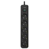 Inca Ipw-44Sy3 5'Li Akım Korumalı Led Tuşlu Priz 3 Metre - Siyah