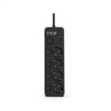 Inca IPW-48SY3 4 Port 2XUSB+ 2XType-C Akım Korumalı Bağımsız Led Tuşlu Priz 3M - Siyah