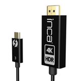 Inca Itch-30 4k@60hz HDR Hdcp 2.2 Desteklı USB C TO Hdmı 2.0b Kablo (teshır)
