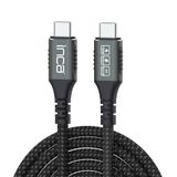 Inca ITCT-40 USB4 8K@60Hz Thunderbolt 4/3 40 Gbps PD240W Type-C to Type-C Kablo-0.8m USB 4, 40Gbps Veri Aktarım Kapasitesi GaN şarj cihazı ve tüm USB C Tipi cihazlar