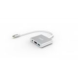 Inca ITPC-04TXT Type-C Hub, 4K 30Hz HDMI, USB 3.0, 100W PD, Alüminyum Kasa