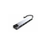 Inca ITPC-7T 8'li USB Type-C Docking Station Giriş:Tip-C=>Çıkış:Tip-C+Usb2.0+Usb3.0+Hdmi+Rj-45+ Sd+T
