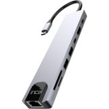 Inca ITPC-7T Type-C Hub X8 Combo Dönüştürücü+ Çevirici +Çoklayıcı Aluminyum Kasa